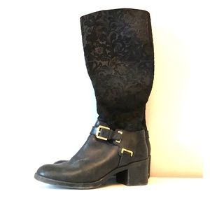 Unique Black Riding Boots